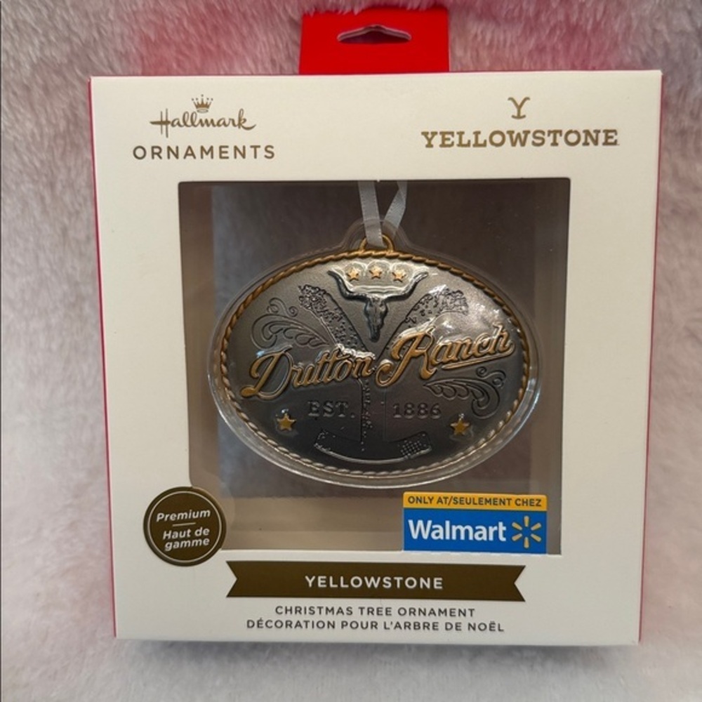 Hallmark Yellowstone TV Series Dutton Ranch Belt Buckle Christmas Ornament BB30